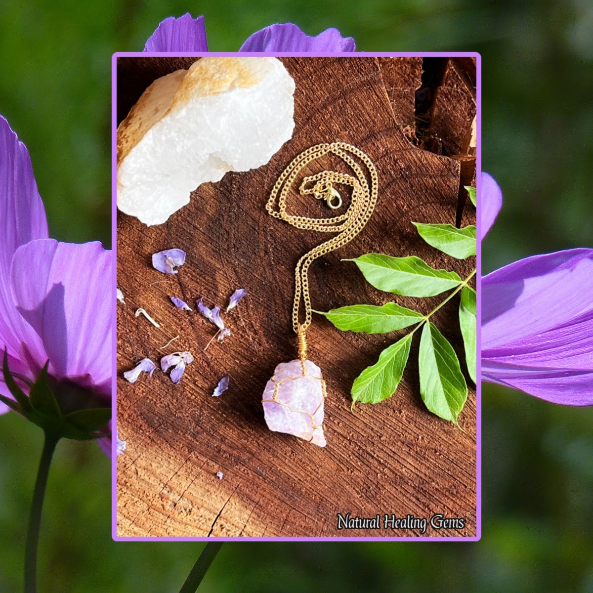 Amethyst shop with gold